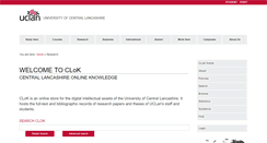 Desktop Screenshot of clok.uclan.ac.uk
